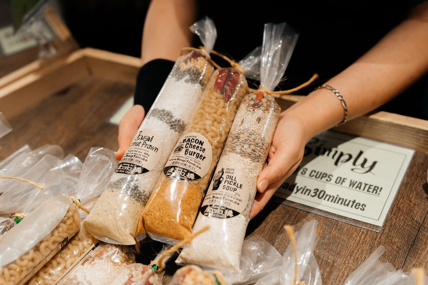 Homemade soup made simple 🍲✨⁠
@Souptime.ca brings you artisan-quality soups that are both convenient and nourishing — just boil, stir, and serve!⁠
Perfect for busy days and cozy nights.⁠
Find them at Booth A11 inside Bountiful Farmers’ Market.⁠
⁠
📍Booth A11⁠
🕓 Open year-round: Fri 10–4 | Sat 9–4 | Sun 10–4⁠
⁠
#BountifulFarmersMarket #YEGComfortFood #SupportLocalYEG #SoupSeason #YEGFood #YEGLocal