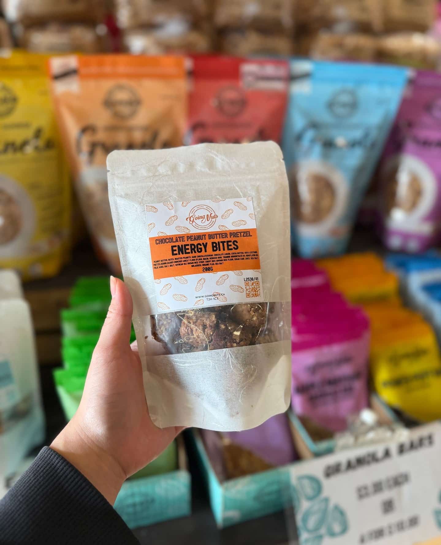 Fuel your next winter adventure the tasty way 🏔️✨⁠
⁠
@goingnutsyyc’s Energy Bites are packed with peanut butter, dates, dark chocolate, and organic flax — the perfect mix of protein and crunch to keep you going on the trails.⁠
⁠
A thoughtful gift for the adventurer in your life (or a treat for yourself before your next hike)!⁠
⁠
📍Booths A4–5⁠
🕓 Open year-round: Fri 10–4 | Sat 9–4 | Sun 10–4⁠
⁠
#BountifulFarmersMarket #YEGLocal #SupportLocalYEG #HealthySnacks #WinterHikes #GoingNuts