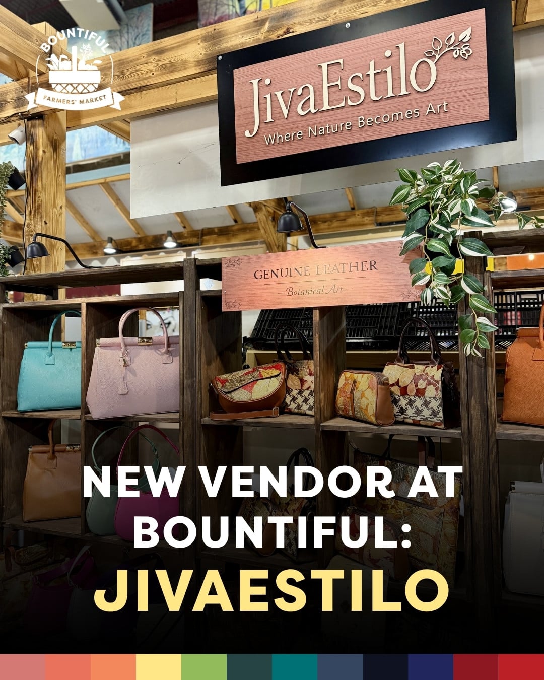 Meet JivaEstilo at Booth H4 👜✨

Known for beautifully crafted women’s handbags and crossbody bags, JivaEstilo brings together timeless style and everyday function. Featuring premium full-grain Italian leather, practical details, and versatile designs, these pieces are made for daily wear, travel, and elevated everyday looks.

If you love accessories that feel both polished and effortless, this is one booth to stop by 🤎

#BountifulFarmersMarket #ShopLocalYEG #YEGStyle #LeatherHandbags #EdmontonMarkets #YEGArtisans #YEGMade